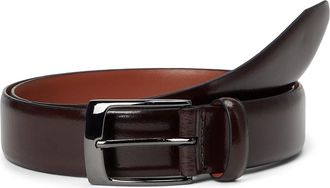 Johnston & Murphy Upton Dress Belt Mens Belts Mahogany : 42, Leather