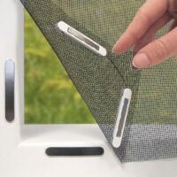 OEM Mosquitera Negra Con Sistema Magic Click. Se Puede Cortar A Medida Y Se Adapta A Todas Las Ventanas De Hasta 150 X 130 Cm. Se Fija Con 12 Imanes No Re
