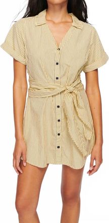 Nation Ltd Nida Wrapped Button Up Dress In Polo Lounge