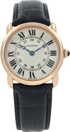 Cartier Pre-owned Cartier Ronde Louis Cartier Silver Grained Dial Ladies Watch W6800151