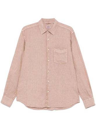 Aspesi linen shirt - men - Linen/Flax - L - Brown