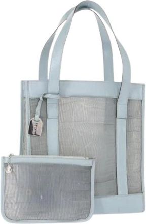 Gucci Pre-owned Tote Bags, female, Blue, Size: ONE SIZE Pre-owned Nylon Tote Bag