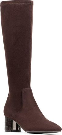 Donald J Pliner Flourish Knee High Boot in Dark Brown at Nordstrom, Size 7.5