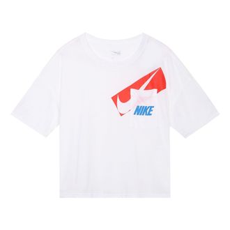 Nike (WMNS) Nike Dri-fit Loose Crew Neck Short Sleeve T-Shirt White DC7190-100