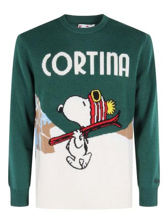 MC2 Saint Barth Snoopie graphic sweater - men - Fabric - S - Green