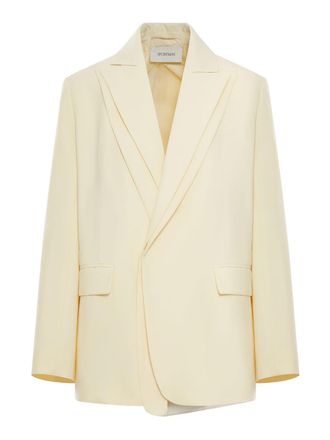Sportmax Double Collar Blazer In Viscose Blend