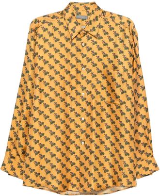 Dior Camicia con stampa anni 90 - Giallo