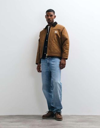 Carhartt Work in Progress giacca OG Detroit in hamilton brown-Marrone