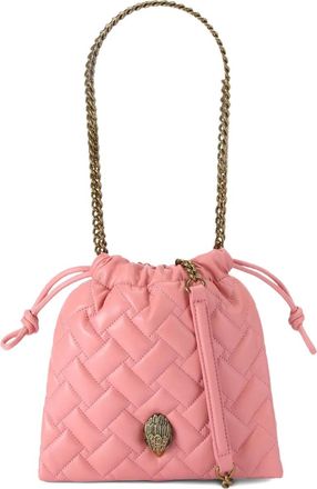 Kurt Geiger Borsa a spalla trapuntata con catena - Rosa