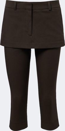 Acne Studios Layered cotton capri pants