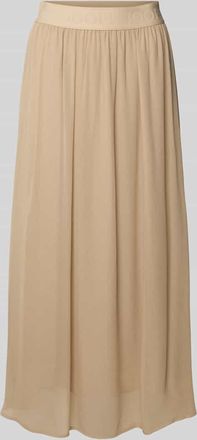 Joop Maxirock aus Viskose mit Logo-Stitching Modell SUMI in Beige, Größe 34