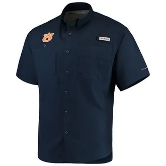 Columbia Mens Columbia Navy Auburn Tigers PFG Tamiami Shirt at Nordstrom, Size Medium