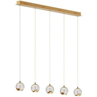 Lucande Led Hayley in Trasparente da Vetro - Lucande