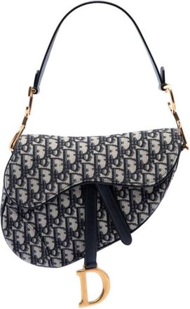 Dior Pre-owned Dior Oblique Canvas Saddle Bag Ladies ICUUADM0JAF90W6Y
