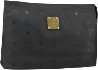 MCM Pre-owned Clutches, female, Black, Size: ONE SIZE Pre-owned Plastic Clutch