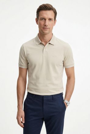 Boss Green by Hugo Boss Poloshirt BOSS GREEN Paul, Herren, Gr. 3XL, beige (light beige274), Jersey, Obermaterial: 92% Baumwolle, 8% Elasthan, slim fit, hoch geschlossener Aus