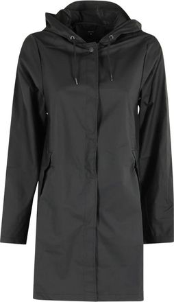 Rains Mujer, Abrigos, Negro, Talla: M