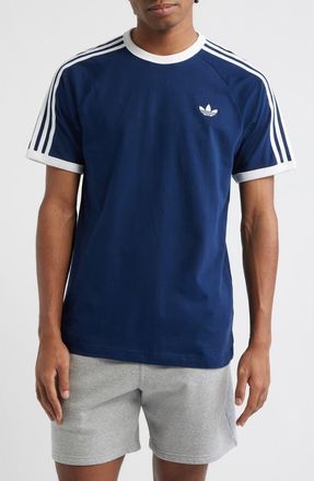 adidas 3-Stripes Cotton T-Shirt in Night Indigo at Nordstrom, Size Xx-Large