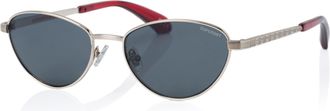 Superdry Sonnenbrille SUPERDRY Modell 995059, Damen, silber, metallic, Sonnenbrillen Sonnenbrille, Form Feminin, Logoschriftzug auf B&uuml;gel, Metallfassung