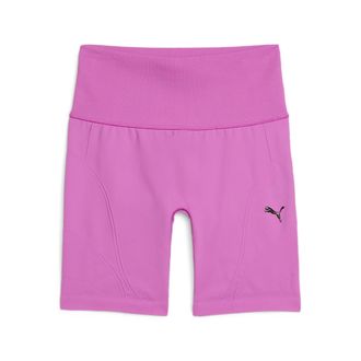 Puma Trainingsshorts PUMA SHAPELUXE SEAMLESS HW 6 SHORT TIGHT, Damen, Gr. XL, N-Gr, lila (wild berry), Obermaterial: 92% Polyamid, 8% Elasthan, schmal knie