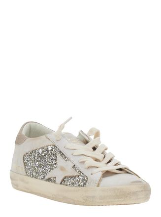 Golden Goose Womens Low Top Sneakers Beige Suede Trainers