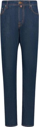 Jacob Cohen Slim-fit Jeans - Heren - Slim Fit Jeans - Blauw - W40 - Katoen - Jeans