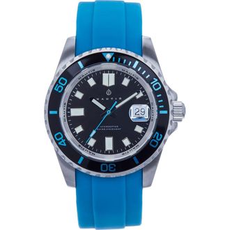 Nautis Interceptor Box Set with Interchangable Bands and Date Display in Light Blue at Nordstrom