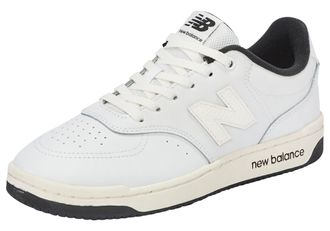 New Balance Sneaker NEW BALANCE BB80, Damen, Gr. 37,5, weiss (wei&szlig;, sea salt, schwarz), Leder, Textil, mehrfarbig, Schuhe Sneaker, von dem New Balance 550 inspiri