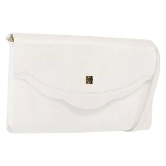 Givenchy Pre-owned Cross Body Bags, female, White, Size: ONE SIZE Pre-owned Leather Cross Body Bag
