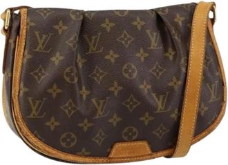 Louis Vuitton Pre-owned Vintage Canvas Cross Body Tas - Dames - Vintage Schoudertas - Bruin - ONE Size - Vintage
