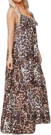 BuddyLove Panama Leopard Maxi Dress In Black