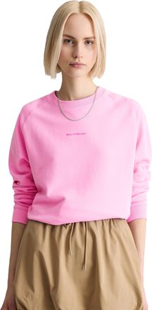 Marc O'Polo Denim Sweatshirt MARC OPOLO DENIM, Damen, Gr. XS, pale bubblegum, angeraute Sweatware, Obermaterial: 100% Baumwolle, relaxed fit normal, Rundhals, Rippb&uuml;ndc