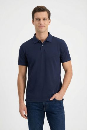 Calvin Klein Poloshirt CALVIN KLEIN SS RFND PQ TPPD CLSS, Herren, Gr. XXL, blau (schwarz sapphire), Piqu&eacute;, Obermaterial: 100% Baumwolle, unifarben, regular fit nor