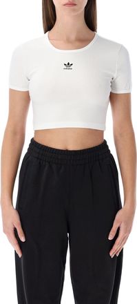 adidas Essentials Ribbed Cropped T-shirt