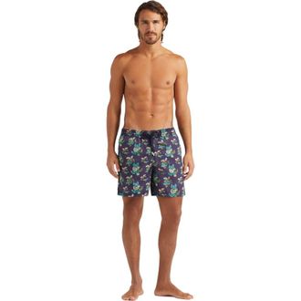 Vilebrequin Mens Landscape Turtle Swim Trunks in Minuit at Nordstrom, Size X-Large