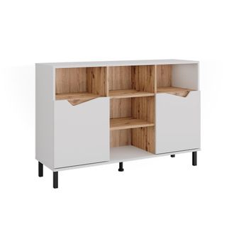Vicco Aparador Marelle, Blanco/artesano, 120 X 81.3 Cm Con 2 Puertas, Vicco