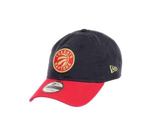 New Era Toronto Raptors NBA Team Navy Red 9Twenty Unstructured Strapback Cap - One-Size