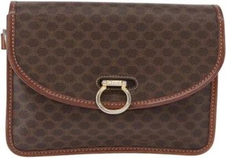 Celine Pre-owned Canvas Schoudertas - Dames - Vintage Schoudertas - Bruin - ONE Size - Vintage
