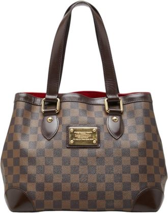 Louis Vuitton Brown Ebene Pvc Leather Handbag Tote Bag (Pre-Owned)
