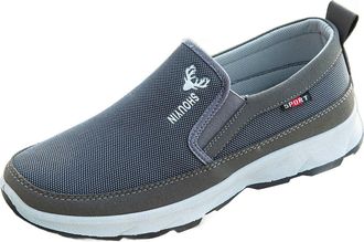 Generic Mens Casual Shoes, Sporty, Platform Non-Slip Slip-On Shoes for Men, Outdoor Slip-On Sports Shoes, Soft Thick Sole Trainers, Breathable Hiking Shoes, W