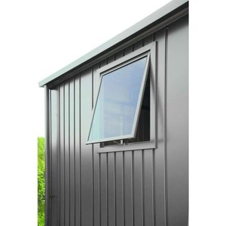 BIOHORT Elemento finestra per Casetta Europa argento metallizzato