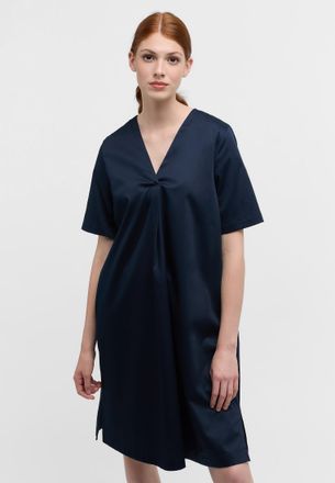 Eterna Blusenkleid ETERNA LOOSE FIT, Damen, Gr. 48, Normalgr&ouml;ssen, navy, 95% Baumwolle, 5% Elasthan, l&auml;ssig geschnitten, Kleider Blusenkleid