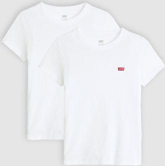Levi's Essential Tee (2 Pack) - Womens - 2XS - White