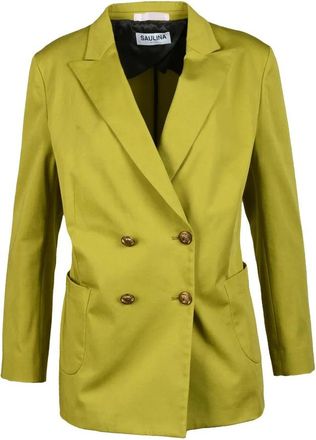 Saulina Milano Double-Breasted Jacket - Acid Green