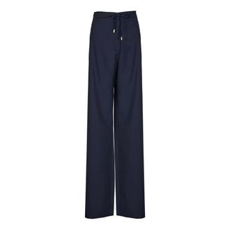 Max Mara Wide Trousers, female, Blue, Size: XS Wide Trousers