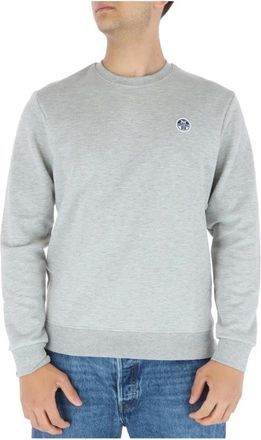 North Sails Grijze Sweatshirt met Lange Mouwen en Ronde Hals - Heren - Sweatshirts - Grijs - 2XL - Katoen - Hoodies & sweatvesten