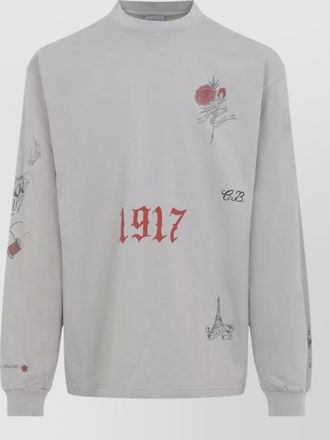 Balenciaga medium fit graphic cotton logo t shirt