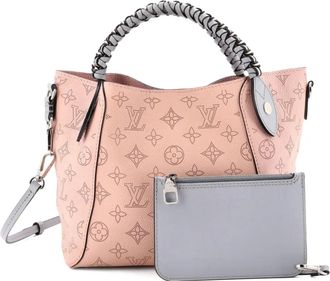 Louis Vuitton Borsa a tracolla Mahina PM in pelle con manico intrecciato - Rosa
