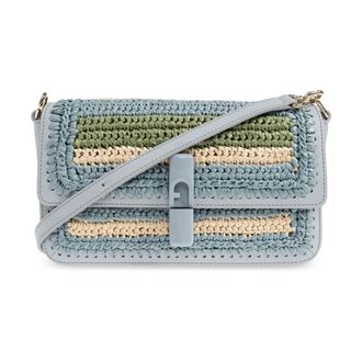 Furla Cross Body Bags, female, Blue, Size: ONE SIZE Iride Small Shoulder Bag