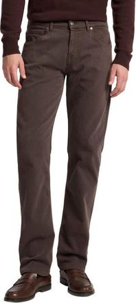 7 For All Mankind Luxe Performance Lefthand The Straight Leg Jeans in Left Hand Coffe at Nordstrom, Size 29